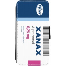 Coque iPhone 13 - Wallet noir Xanax Alprazolam 2025