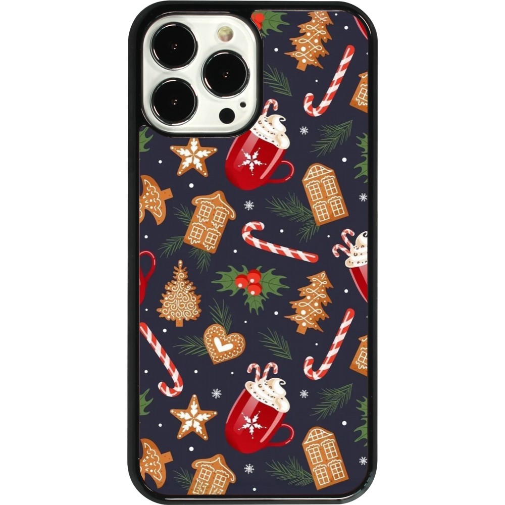 Coque iPhone 13 Pro Max - Christmas 25 Pattern Gingerbread House