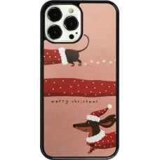 Coque iPhone 13 Pro Max - Christmas 25 Teckel Merry Xmas