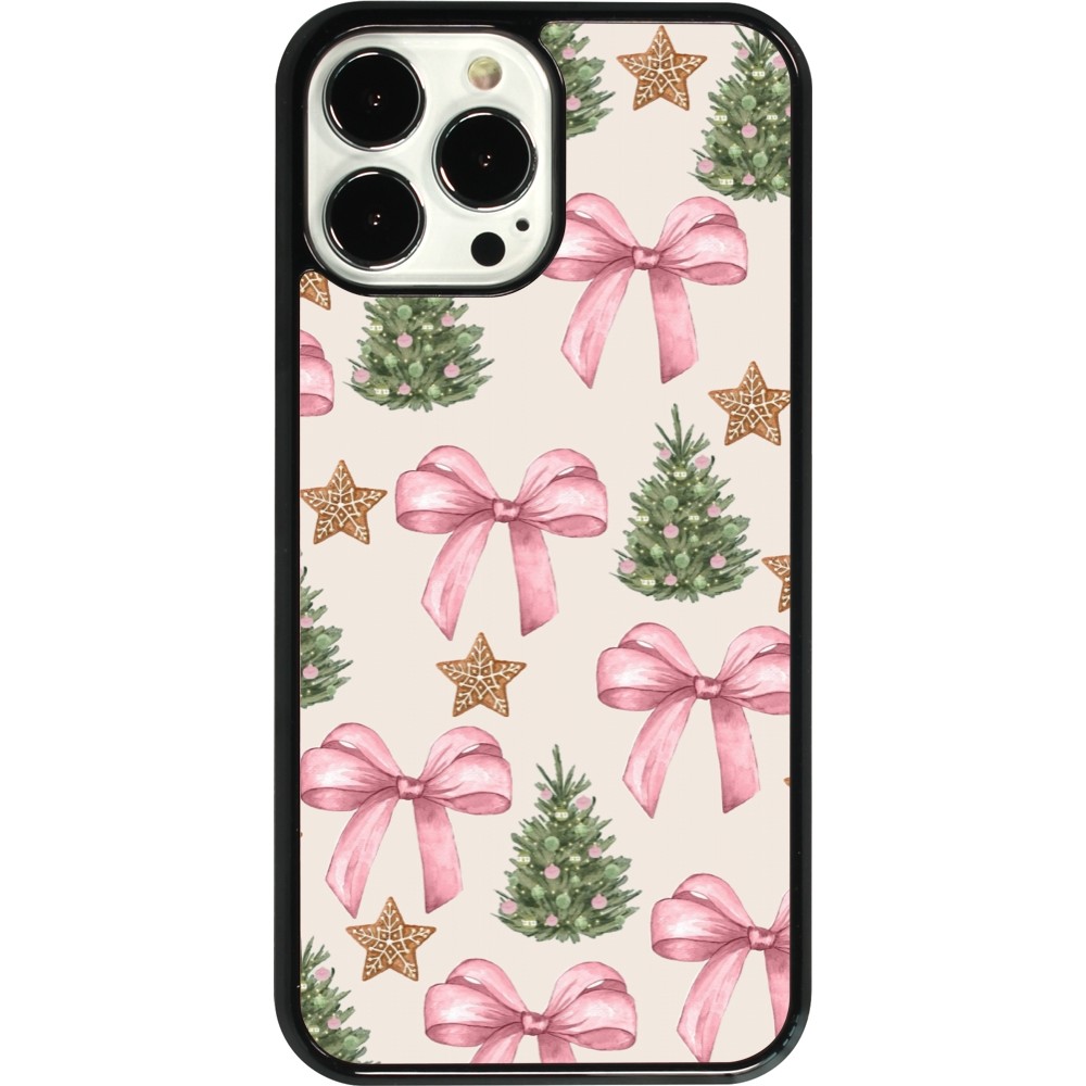 Coque iPhone 13 Pro Max - Christmas 25 Vintage Ribbons