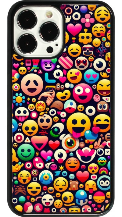 iPhone 13 Pro Max Case Hülle - Emoji Mix Farbe