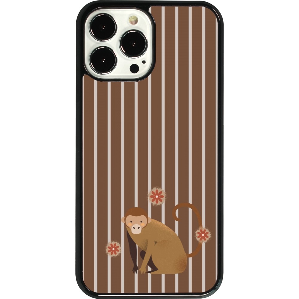 iPhone 13 Pro Max Case Hülle - Monkey with stripes