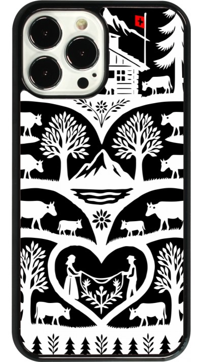 Coque iPhone 13 Pro Max - Poya Suisse 2 noir