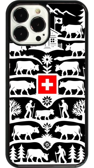 Coque iPhone 13 Pro Max - Poya Suisse 3 noir