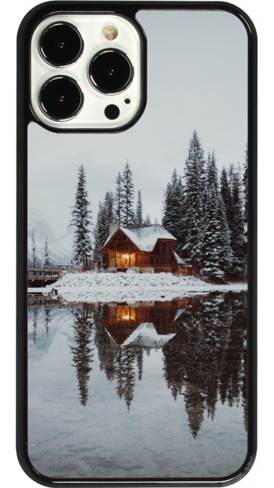 Coque iPhone 13 Pro Max - Winter 25 Winter house forest afternoon