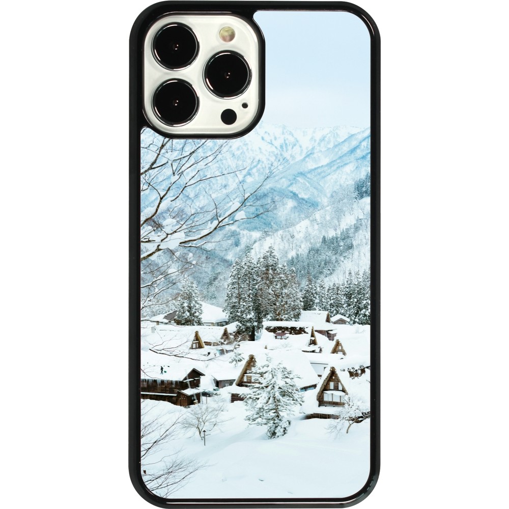 Coque iPhone 13 Pro Max - Winter 25 Winter snowy landscape