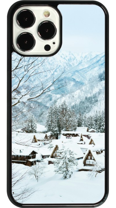 Coque iPhone 13 Pro Max - Winter 25 Winter snowy landscape