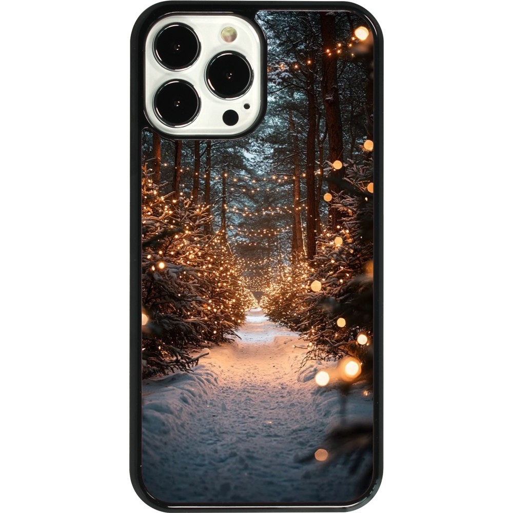 Coque iPhone 13 Pro Max - Winter 25 Winter snowy road