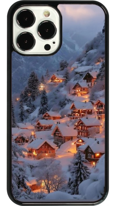 Coque iPhone 13 Pro Max - Winter 25 Winter snowy village