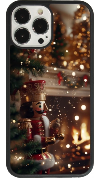 Coque iPhone 13 Pro Max - Silicone rigide noir Christmas 25 Xmas Nutcracker