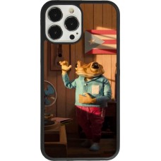 Coque iPhone 13 Pro Max - Silicone rigide noir Dancing frog DTMF