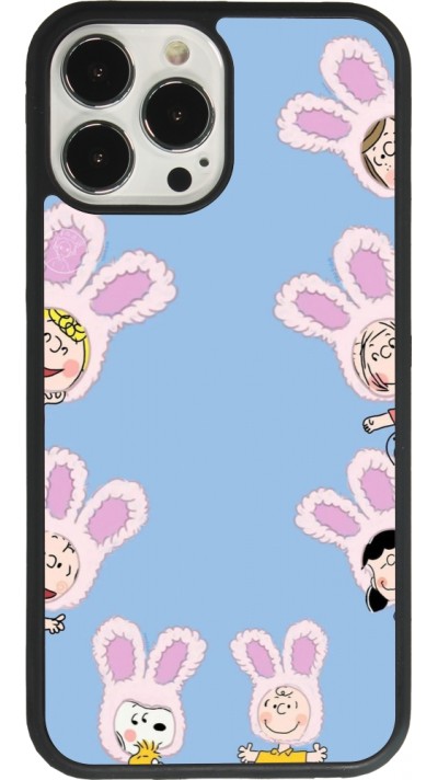 Coque iPhone 13 Pro Max - Silicone rigide noir Easter 2026 Snoopy