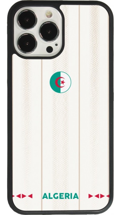 Coque iPhone 13 Pro Max - Silicone rigide noir Maillot de football Algérie 2026 personnalisable