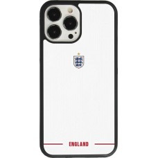 Coque iPhone 13 Pro Max - Silicone rigide noir Maillot de football Angleterre 2026 personnalisable