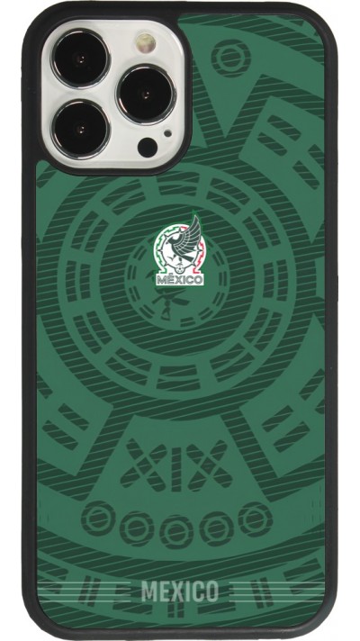 Coque iPhone 13 Pro Max - Silicone rigide noir Maillot de football Mexique 2026 personnalisable