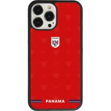 Coque iPhone 13 Pro Max - Silicone rigide noir Maillot de football Panama 2026 personnalisable