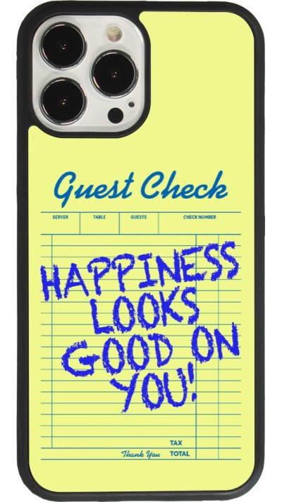 Coque iPhone 13 Pro Max - Silicone rigide noir Guest check 2026