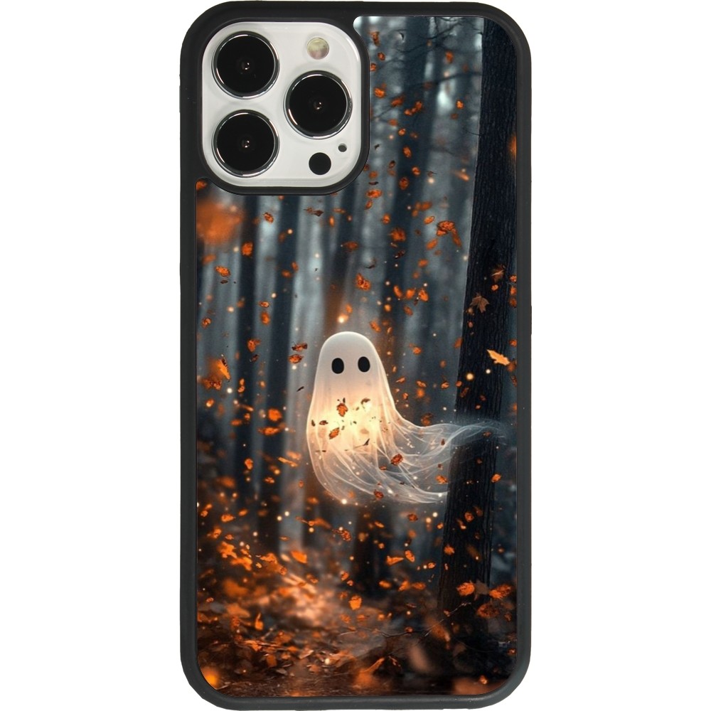 iPhone 13 Pro Max Case Hülle - Silikon schwarz Halloween 2025 Ghost in the forest