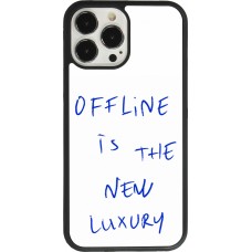 Coque iPhone 13 Pro Max - Silicone rigide noir Offline is the new luxury