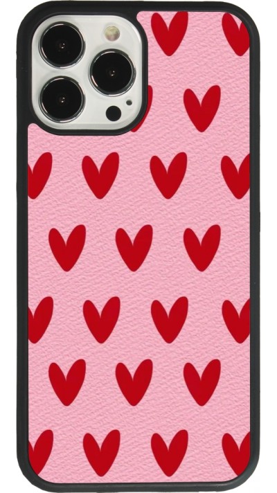 Coque iPhone 13 Pro Max - Silicone rigide noir Saint Valentines Day 26 Pattern heart