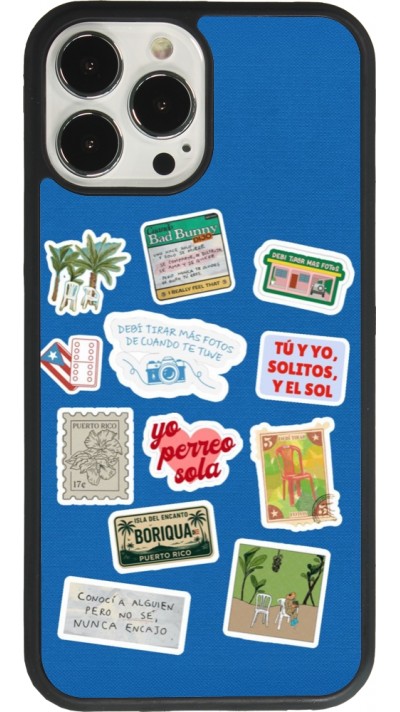 Coque iPhone 13 Pro Max - Silicone rigide noir Seals of the Dominican Republic DTMF