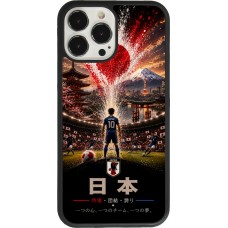 Coque iPhone 13 Pro Max - Silicone rigide noir Football Japon splash 2026