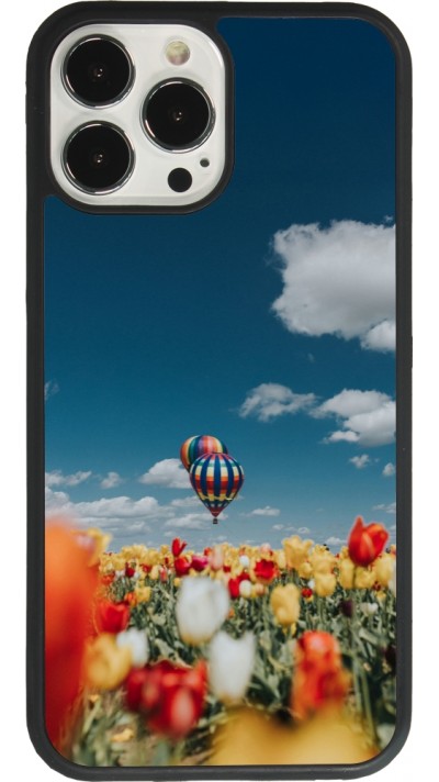 Coque iPhone 13 Pro Max - Silicone rigide noir Hot air balloon 2026