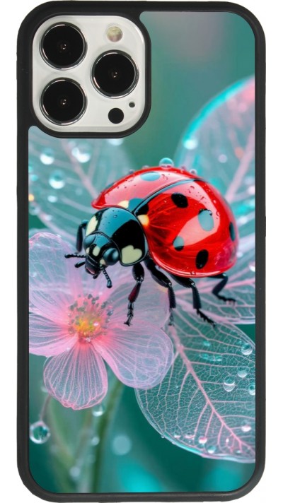 Coque iPhone 13 Pro Max - Silicone rigide noir Ladybird in bloom 2026