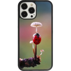 Coque iPhone 13 Pro Max - Silicone rigide noir Ladybird on a mushroom 2026