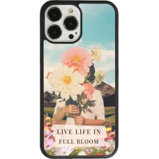 Coque iPhone 13 Pro Max - Silicone rigide noir Live life in full moon 2026