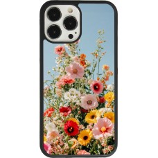 Coque iPhone 13 Pro Max - Silicone rigide noir Spring flowers 2026
