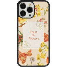 Coque iPhone 13 Pro Max - Silicone rigide noir Trust the process 2026