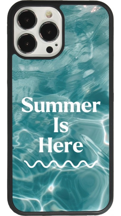 Coque iPhone 13 Pro Max - Silicone rigide noir Summer 2025 Summer is here
