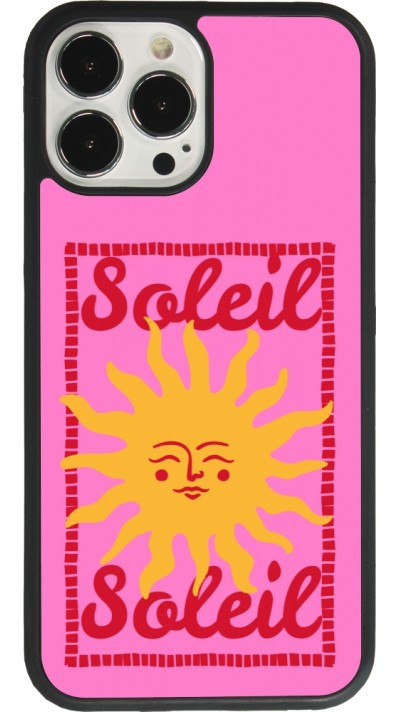 Coque iPhone 13 Pro Max - Silicone rigide noir Sun sun 2026