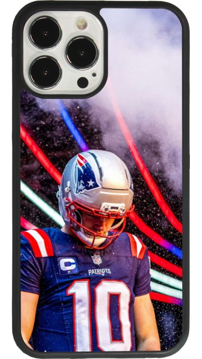 Coque iPhone 13 Pro Max - Silicone rigide noir Super Bowl 26 Patriots 3
