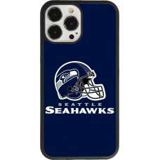 Coque iPhone 13 Pro Max - Silicone rigide noir Super Bowl 26 Seattle 3