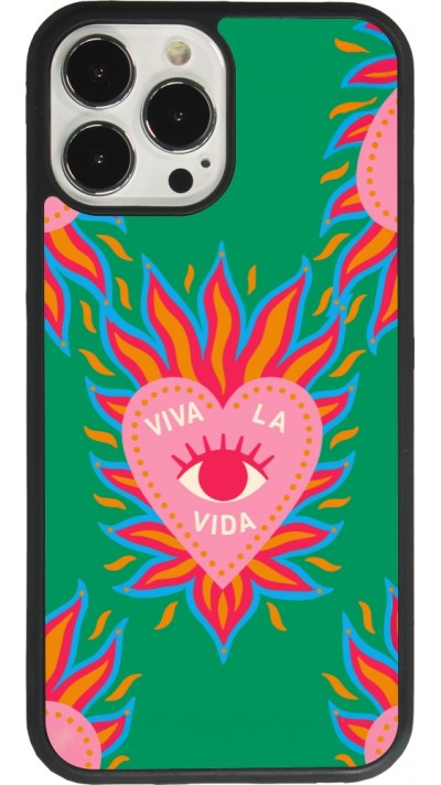 Coque iPhone 13 Pro Max - Silicone rigide noir Viva la vida 2026