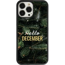 iPhone 13 Pro Max Case Hülle - Silikon schwarz Winter 25 Winter hello december
