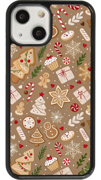 Coque iPhone 13 mini - Christmas 25 Pattern Ginger Cookie
