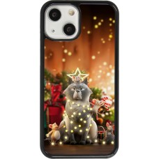 Coque iPhone 13 mini - Christmas 25 Xmas Cat