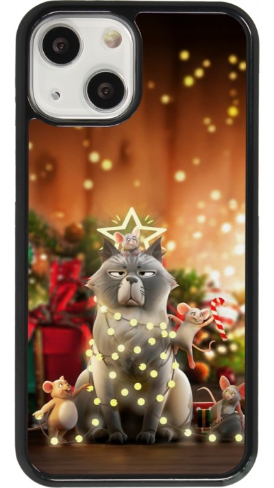 Coque iPhone 13 mini - Christmas 25 Xmas Cat