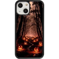Coque iPhone 13 mini - Halloween 2025 Road of Terrifying Pumpkins