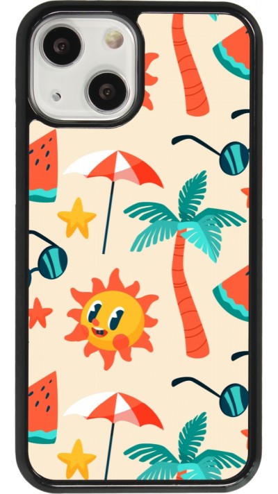 Coque iPhone 13 mini - Summer 2025 Pattern soleil