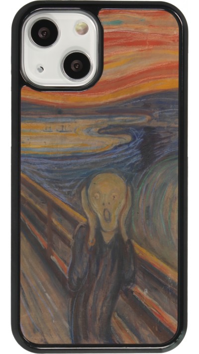 Coque iPhone 13 mini - Tableau art - Le Cri - Edvard Munch