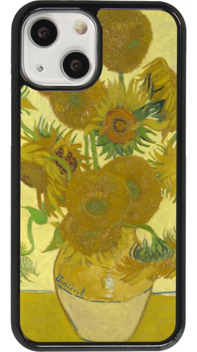 Coque iPhone 13 mini - Tableau art - Les Tournesols - Van Gogh