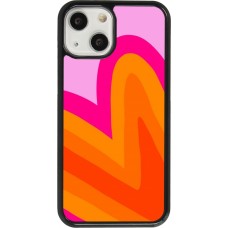 Coque iPhone 13 mini - Valentine 2024 heart gradient