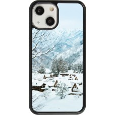 Coque iPhone 13 mini - Winter 25 Winter snowy landscape