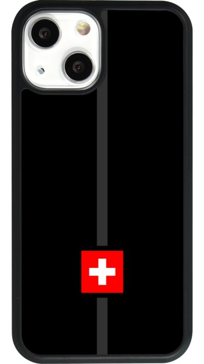 iPhone 13 mini Case Hülle - Silikon schwarz Kanton CH schwarz