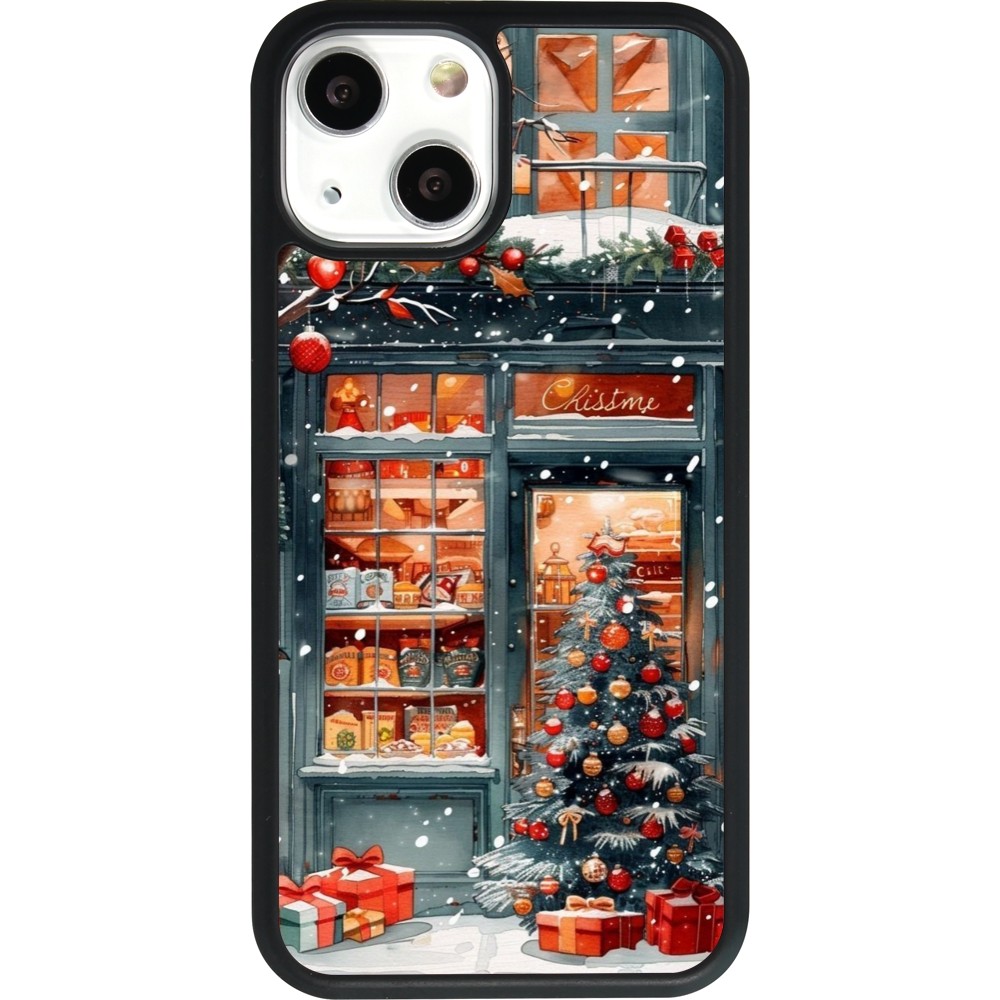 Coque iPhone 13 mini - Silicone rigide noir Christmas 25 Xmas Shop