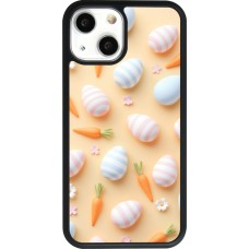 Coque iPhone 13 mini - Silicone rigide noir Easter 2026 Pattern Easter